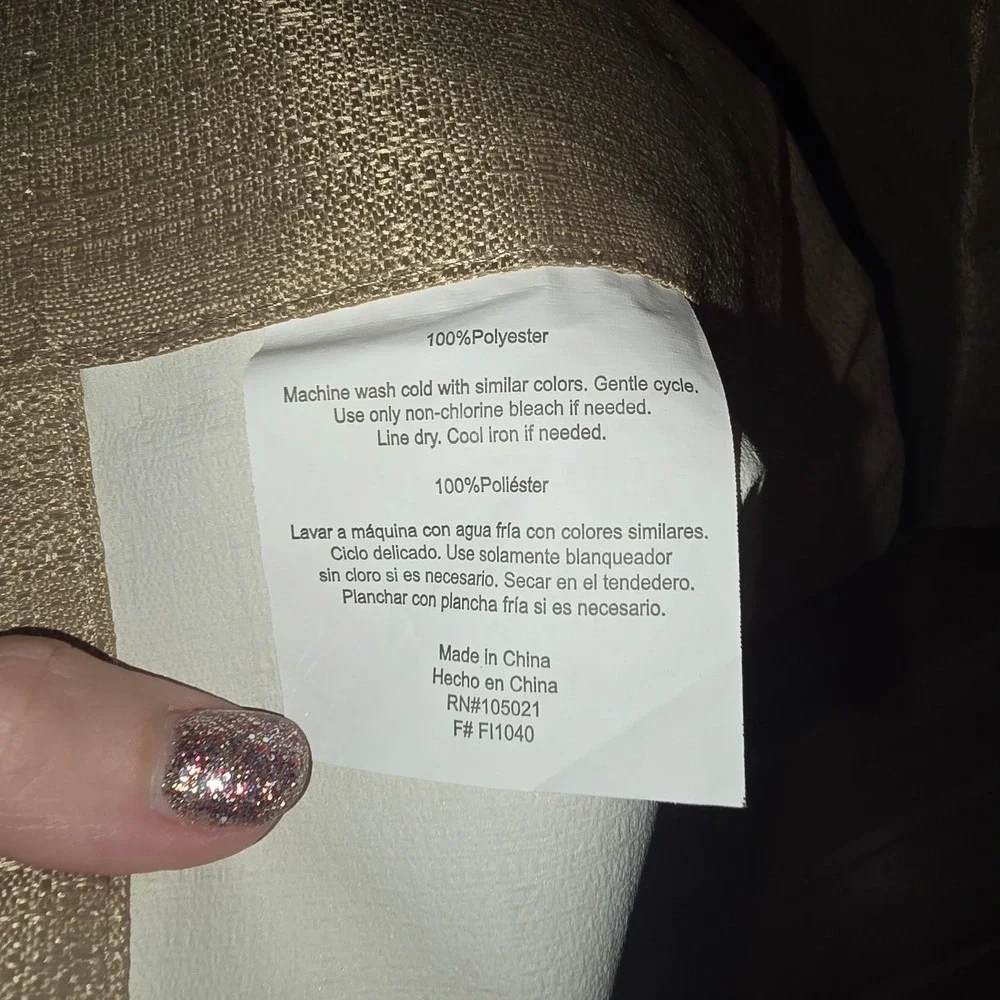 Two Room Darkening Window Curtains Beige in Color 55